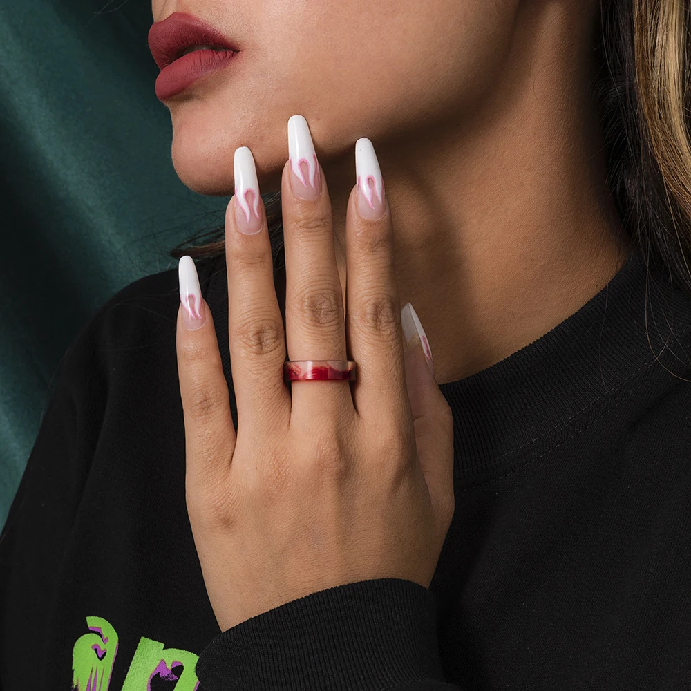 Крутое кольцо SRCOI в форме короны на Хэллоуин вампира гот панк кровь красные