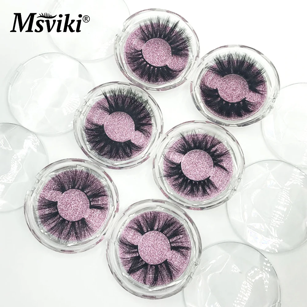 Оптовая продажа ресниц с фокусным расстоянием 25 мм 5D ресницы серо коричневого