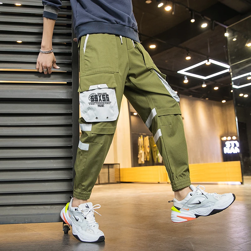 

2020 Men Streetwear Hip Hop Joggers Pants Men Loose Harem Pants Trousers Casual Sweatpants NXP06