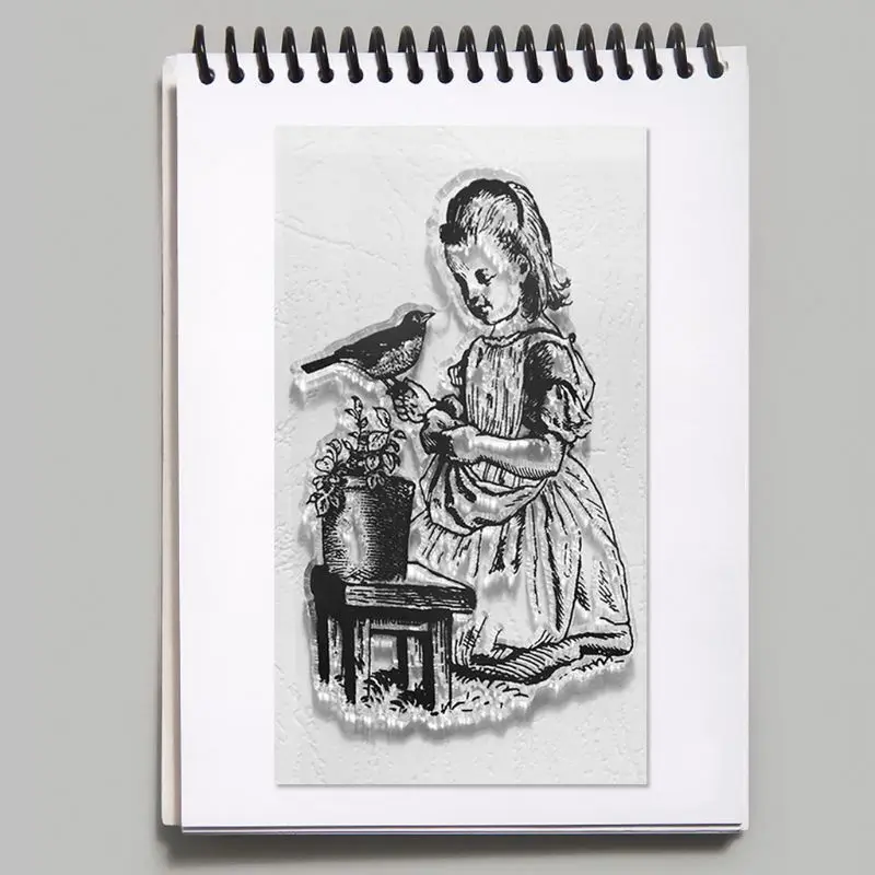 Силиконовая прозрачная печать для скрапбукинга|Штампики| |