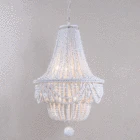 Деревянные люстры, современныебелыебисерные люстры для гостинойспальнистоловойкухни, французские подвесные светильники