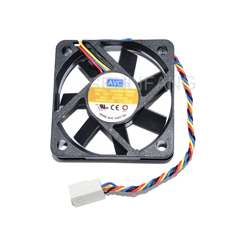 Подлинный новый DASA0510B2H 5010 DC12V 0.22A 5 см 50*50*10 мм четыре провода контроль температуры бесшумный вентилятор