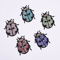 insect animal crystal rhinestone patches iron on patches for clothing hotfix rhinestone sticker on clothes for kids diy applique