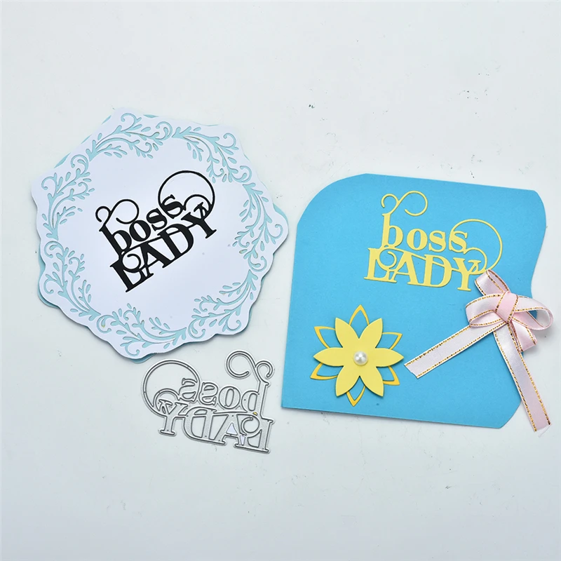 Металлические Вырубные штампы Kokorosa Boss Lady Letter Word Новинка 2019 для изготовления