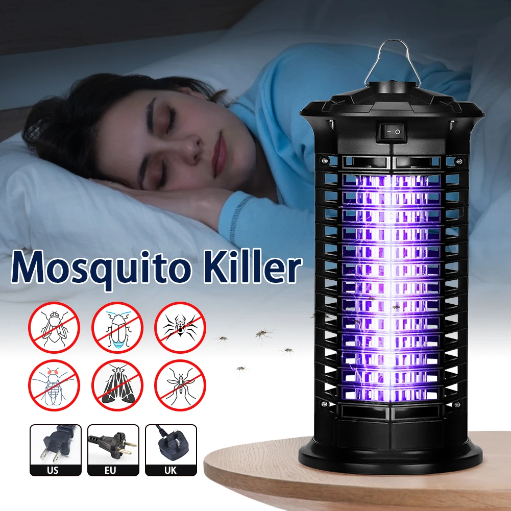 

Portable Electric LED Mosquito Killer Lamp Fly Bug Repellent Bug Zapper Insect Fly Attractant Trap for Indoor Outdoor Camping
