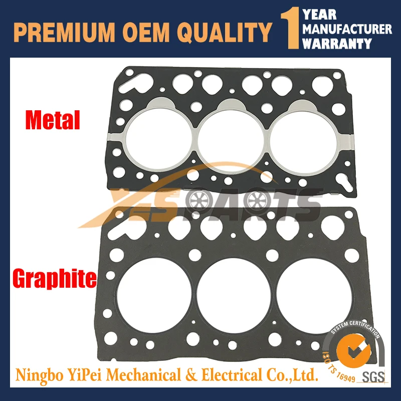 

New Cylinder Head Gasket For Isuzu 3LB1 8-97043-933-2 Forklift Excavator 8-97043933-2