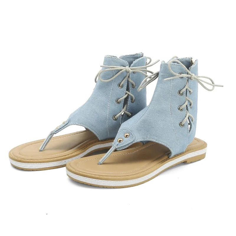 Women's sandals 2020 summer casual retro Roman sandals flat women's shoes plus size gladiator outdoor beach flip-flop sandals
