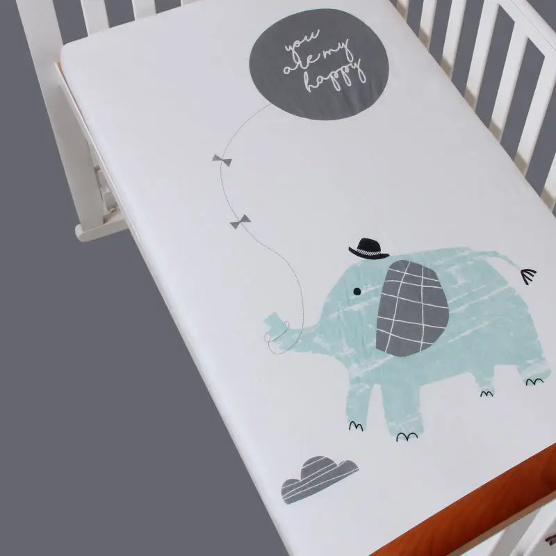 Простыня для детской кровати sabanas para cuna de Baby cute покрывало матраса чистый хлопок