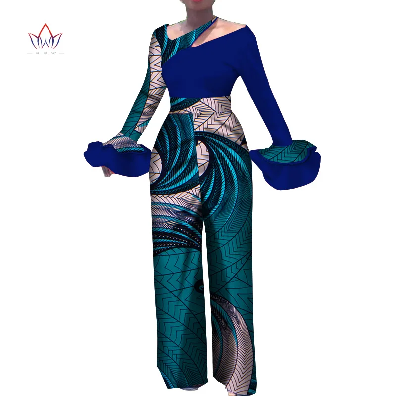 Новые женские африканские комбинезоны с бантиком комбинезон африканская одежда