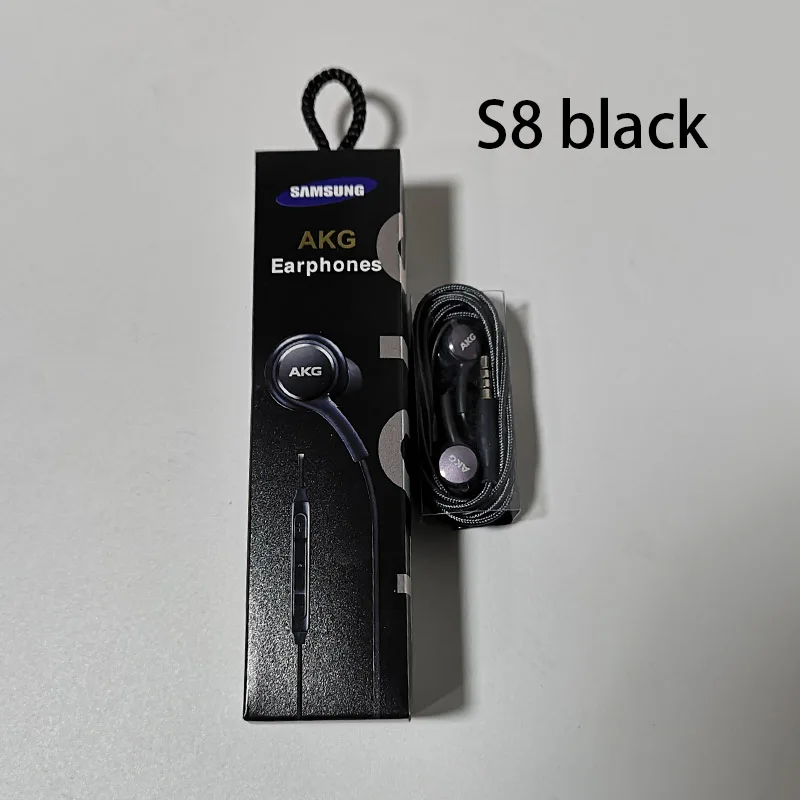 Samsung AKG Наушники IG955 3,5 мм наушники-вкладыши с микрофоном Проводная гарнитура для samsung Galaxy S8 S9 s10 huawe xiaomi - Цвет: S8 BLACK