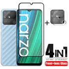 4-в-1 для OPPO Realme Narzo 50A стекло для Realme Narzo 50A полное покрытие HD Защита экрана для Realme Narzo 30A 50A стекло для объектива