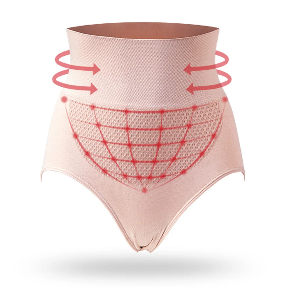 Корректирующее белье женское бесшовное с завышенной талией Утягивающие трусы