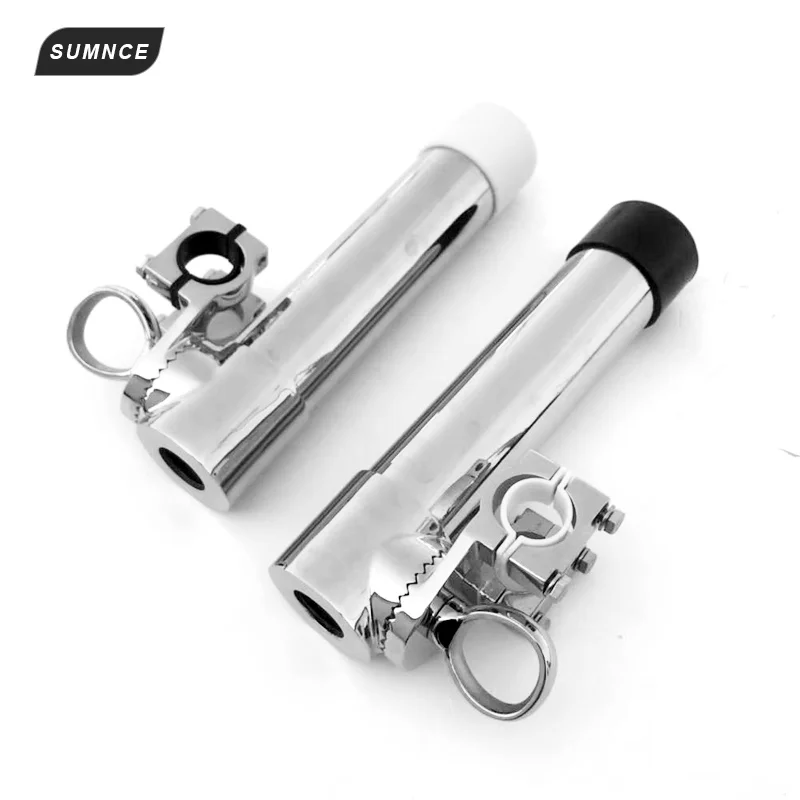 360 Degree Rotation 316 Stainless Steel Clamp On Fishing Rod Holder Adjustable For Rail 25mm