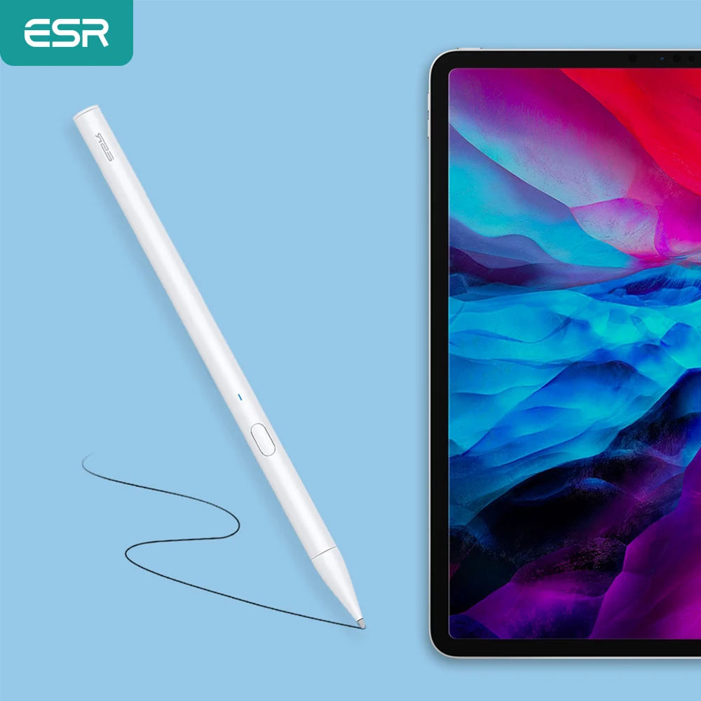 Стилус ESR для 2020 iPad Pro 12 9/11 7th/Air3 Mini 5 Высокочувствительный 2 е поколение умный