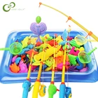 Набор детских игрушек для рыбалки, водные игрушки для детей, магнитная удочка и рыба с надувным бассейном, спортивные игрушки для детей