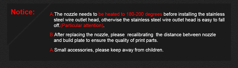Высокое качество Budaschnozzle1.1 латунная насадка 0,2/0,3/0,4/0,5 мм 1,75 мм нити 3D-принтеры Запчасти для Ender-3 CR-10 j-head Hotend