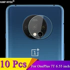 10 шт.лот для OnePlus One Plus 7T 6,55 дюйма прозрачный защитный чехол для объектива задней камеры защитная пленка из мягкого закаленного стекла