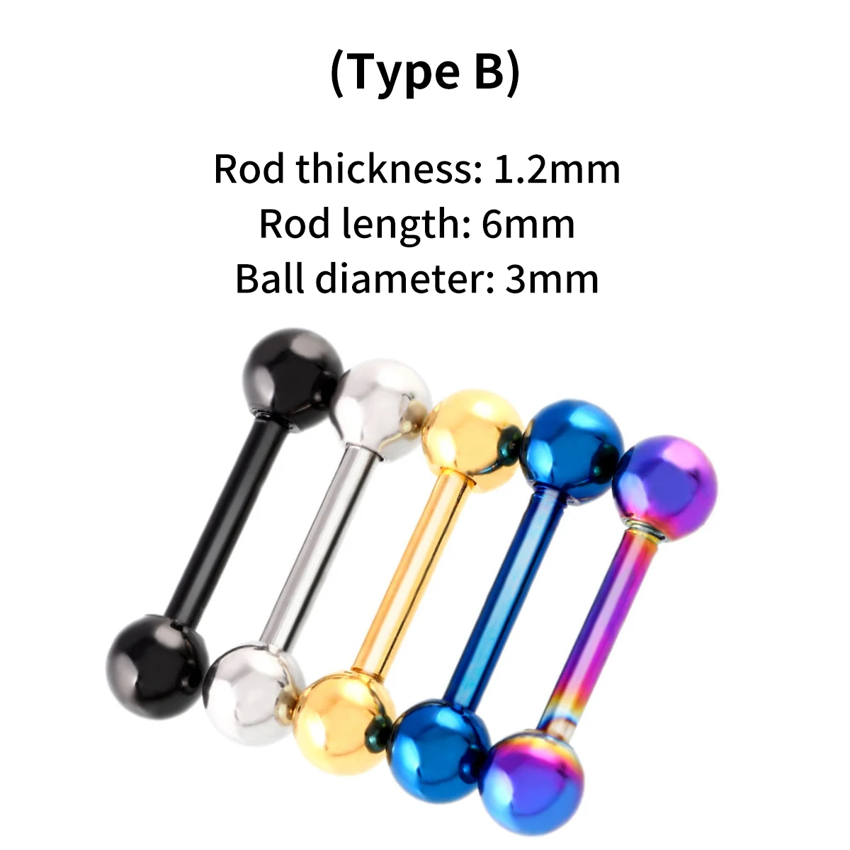 2 шт. серьги-кольца из нержавеющей стали 316L