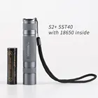 Фонарик Convoy S2 + с luminus sst40, 1 литиевая батарея 3500 мАч 18650