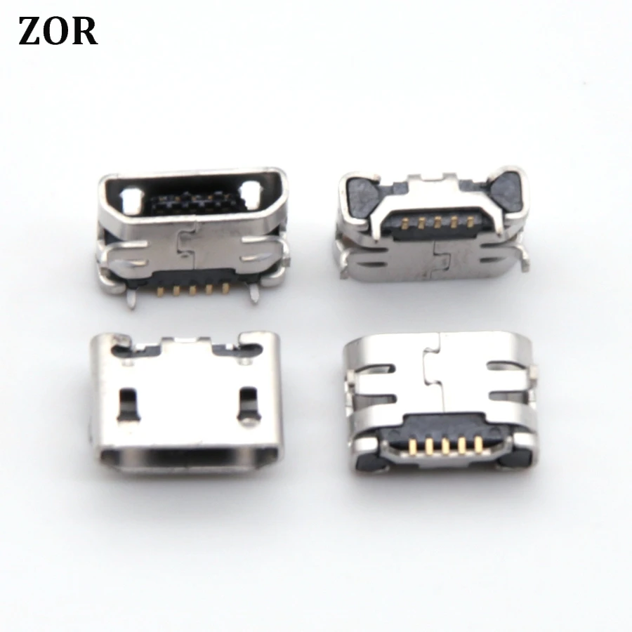 100 шт. 5-контактный разъем для ZTE Nubia NX505J Z7 Max micro mini USB зарядки запасные части ремонта