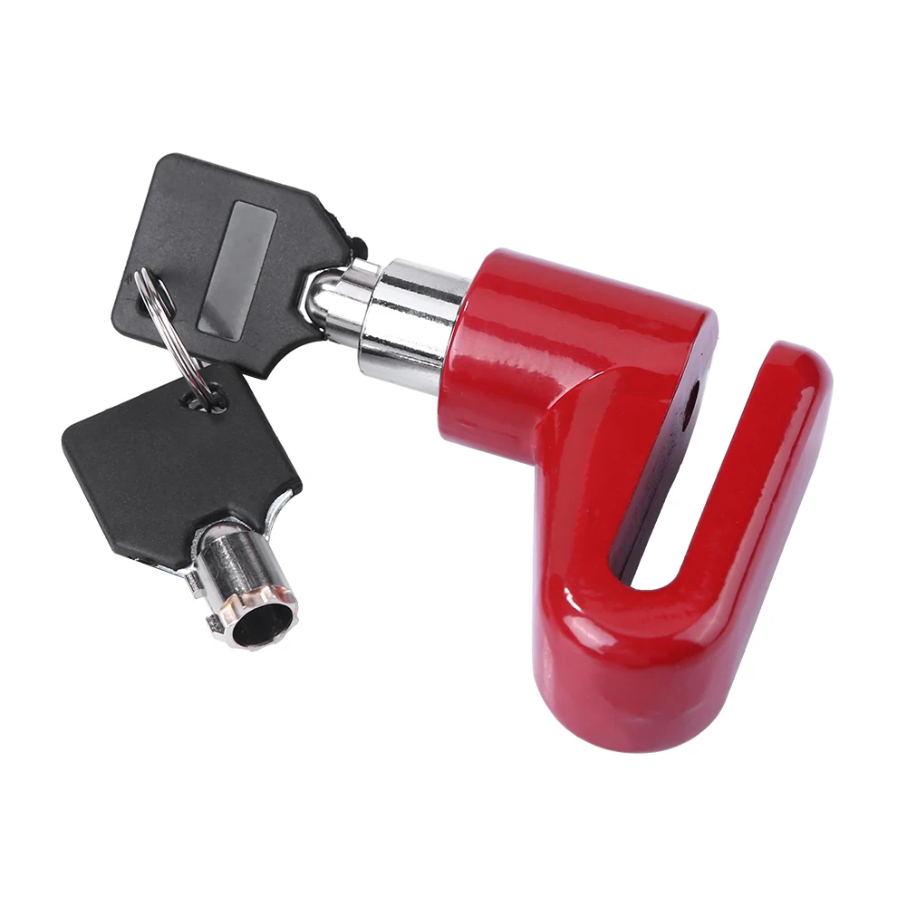 Red Brake Lock Противоугонные колеса дисковые тормоза замок для скутера для Xiaomi Mijia M365 электрический скутер аксессуары велосипедный замок безопасности со стальной проволокой - Цвет: Red Brake Lock