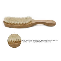 professional wooden handle beard brush for men facial beard shaving tools mustache shaping boar bristle beard brush hair styling