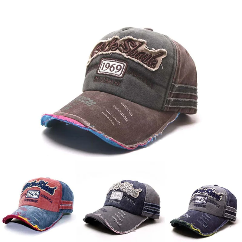 Модная ретро-бейсболка для мужчин и женщин Snap Back Caps Винтажный дизайн Регулируемая хлопковая Hip Hop Snapback Шляпа.