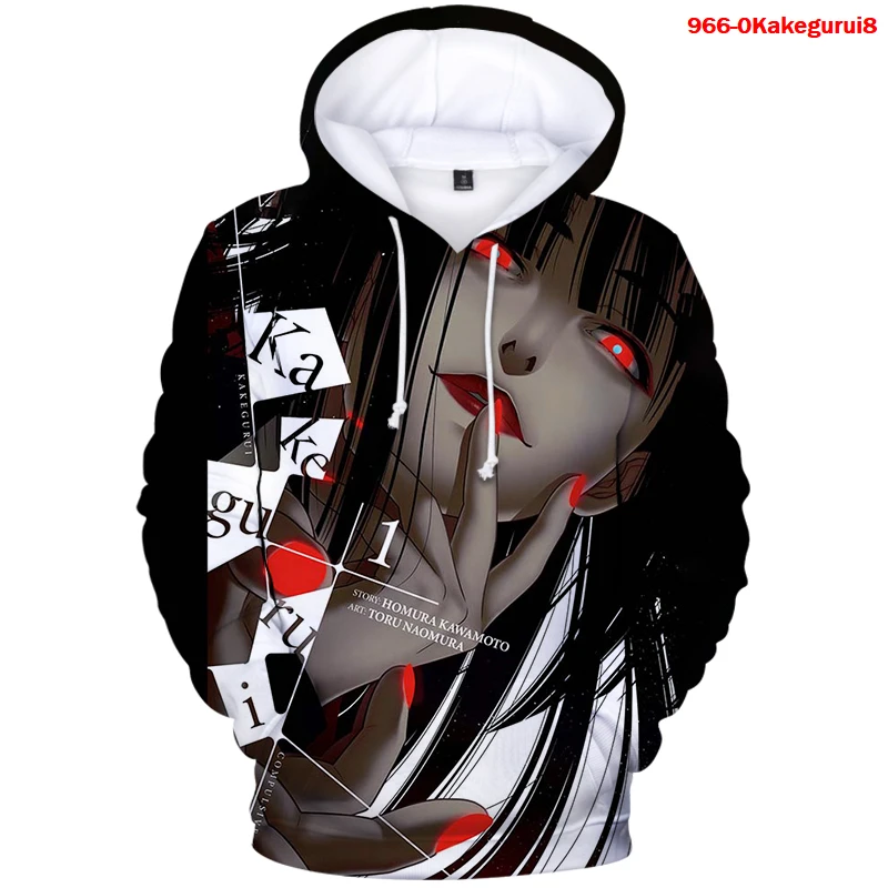 

Men's Hoodies Kakegurui Compulsive Gambler 3d Print Hooded Sweatshirts Kakegurui Hoodie Boys Sweatshirt Harajuku Anime Hoodies
