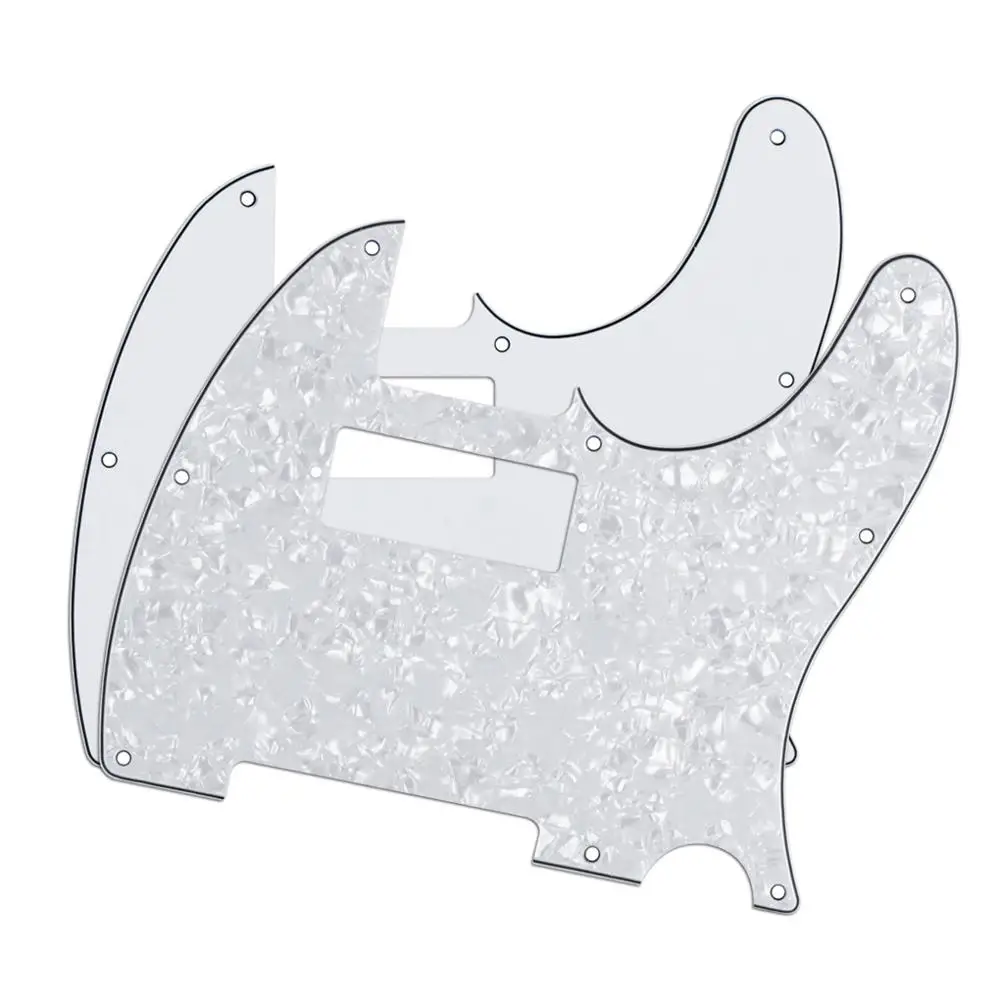 FLEOR 2 шт. белый + жемчуг Стандартный Телл гитара маркер w/мини хамбакер отверстие