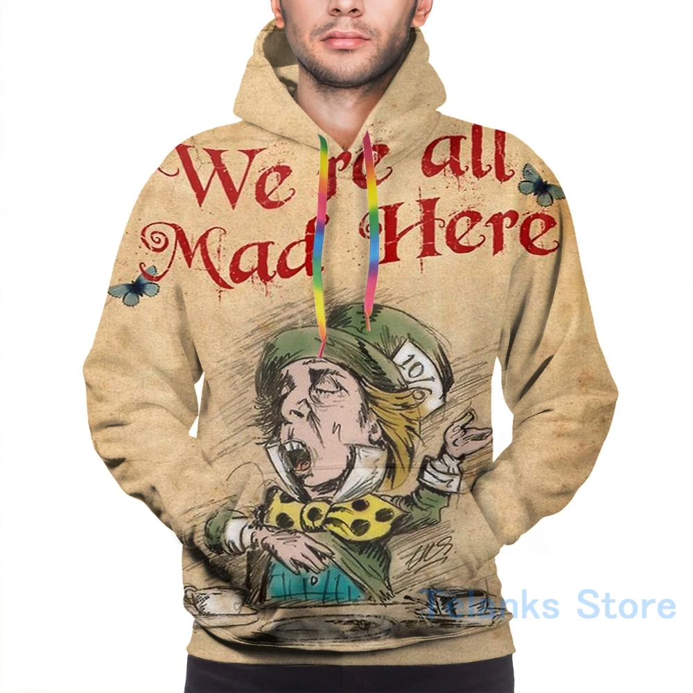 Женская Повседневная Толстовка с надписью The Mad Hatter |