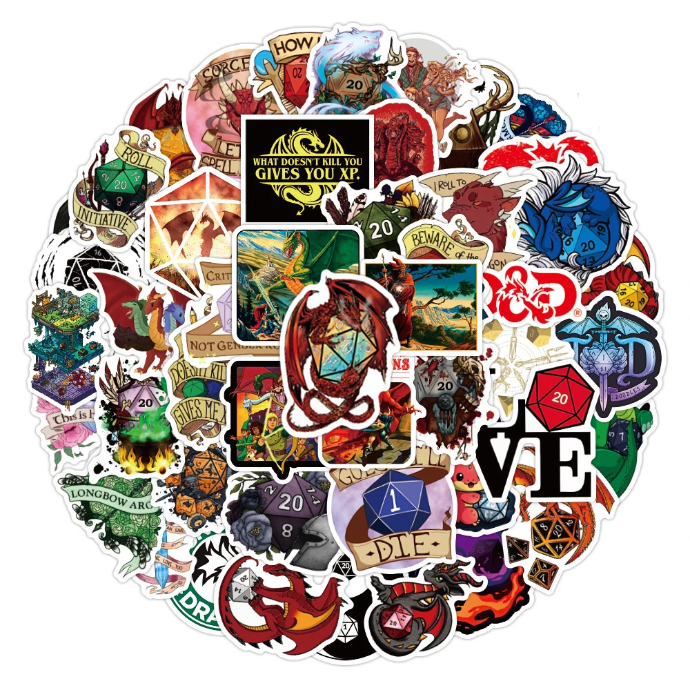 

10/30/50 шт., водонепроницаемые Стикеры для ноутбука, скейтборда