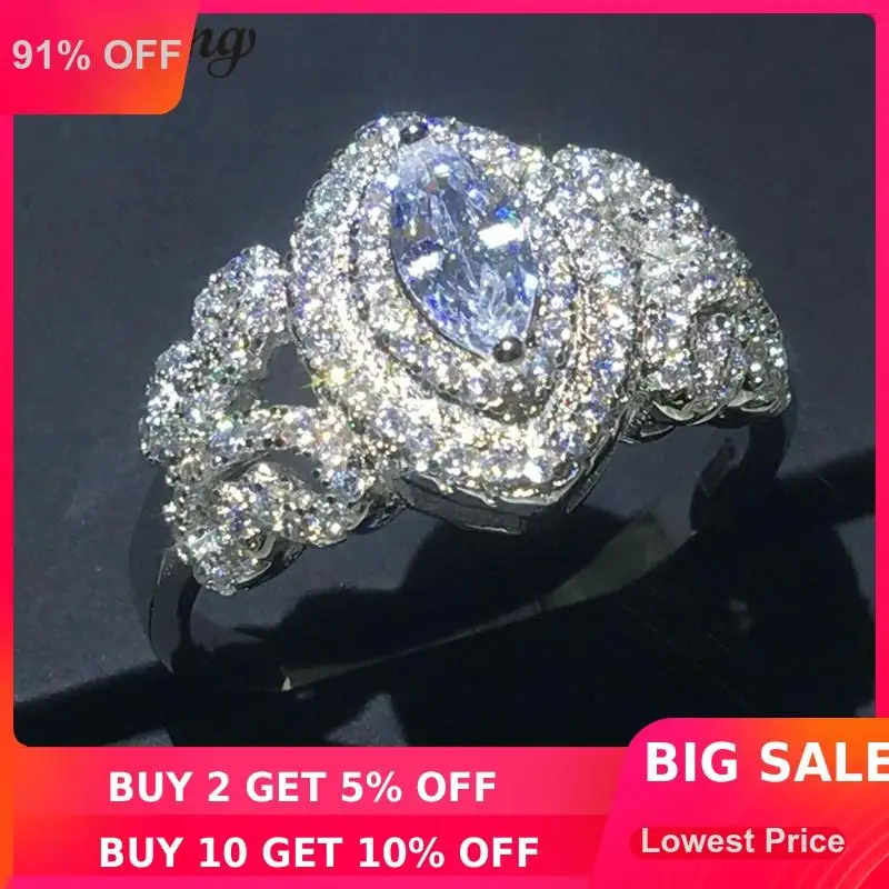 

choucong Fashion Butterfly Ring 5A Zircon Cz 925 Sterling Silver Engagement Wedding Band Rings for women men Party Jewelry