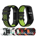 Двухцветный силиконовый ремешок для смарт-часов Fitbit Charge 43 SE, браслет для Fit bit Charge43, браслет для женщин и мужчин
