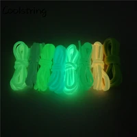 sport luminous round shoelace glow in the dark night color fluorescent shoelace athletic sport shoe laces for boots