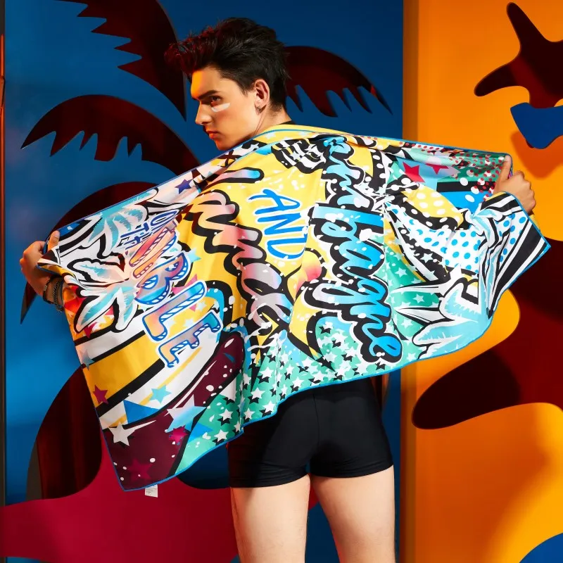 361 большое полотенце из микрофибры для плавания и ванны быстросохнущее