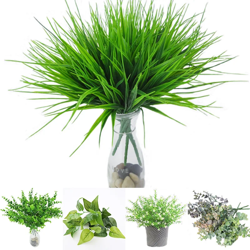 

New Artificial Shrubs Creative Decorative Artificial Plant Ferns Simulation Plant Plastic Flower Fern Wall Material Accessories
