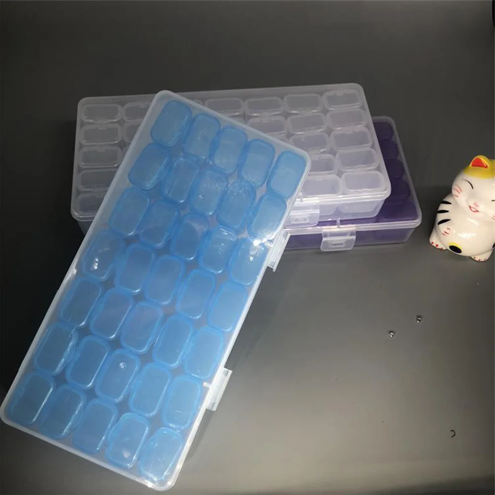 

35 Grids Storage Organizer Art Multifunction Diamond Painting Accessory Box Jewelry Making DIY Beads Portable Embroidery Craft