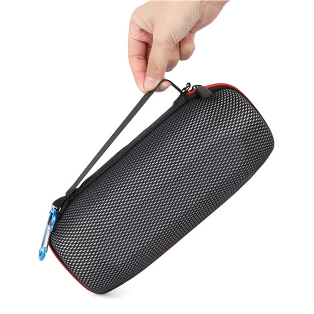 EVA Hard Carrying Travel Case for JBL Charge 5 Charge5 Waterproof Wireless Bluetooth Speaker (Black+Grid) |