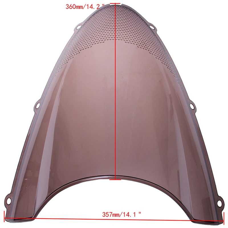 Автомобильное ветровое стекло POSSBAY с двойным пузырьком для мотоцикла тёмный дым