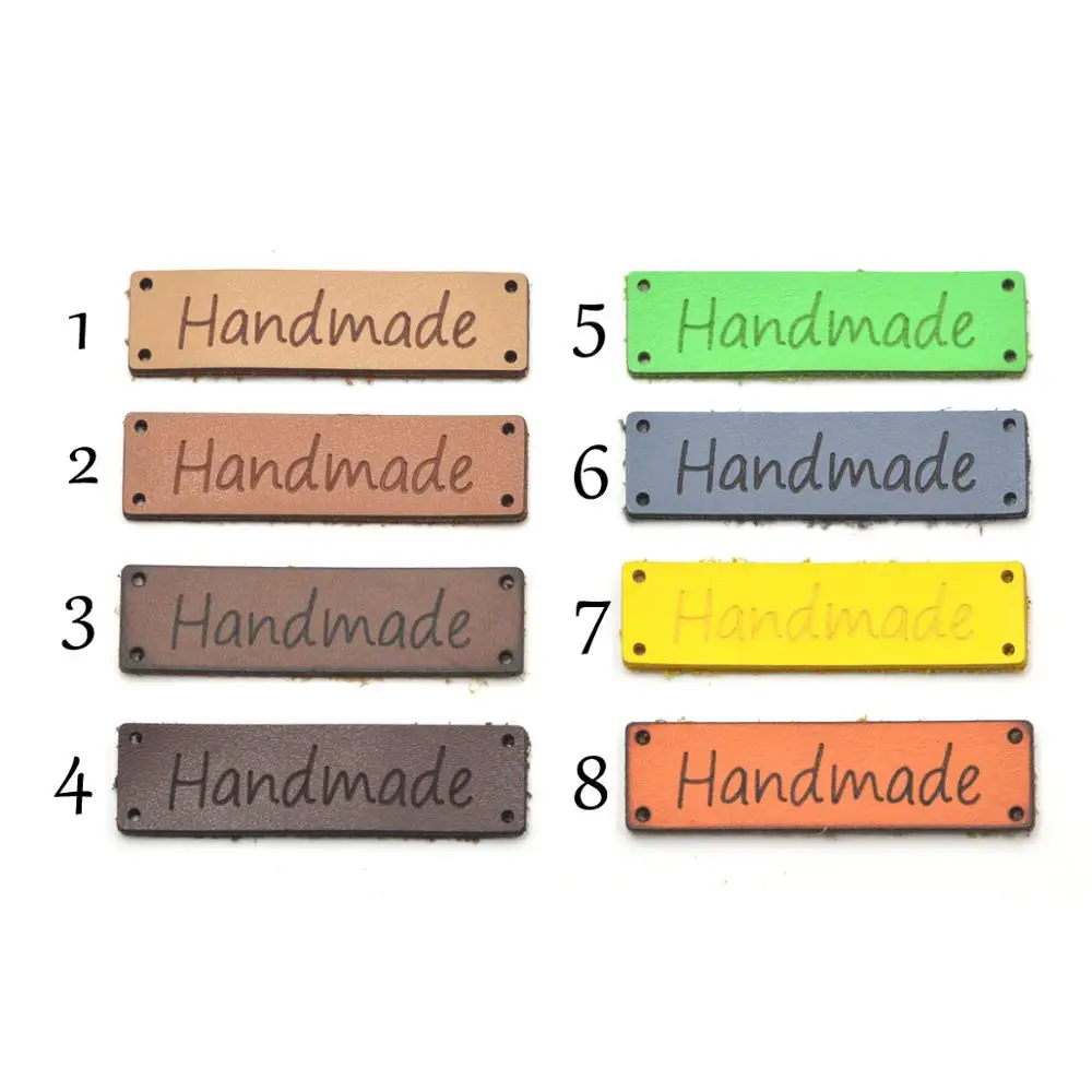 20 шт. этикеток ручной работы этикетки для одежды кожаные бирки джинсовая сумка