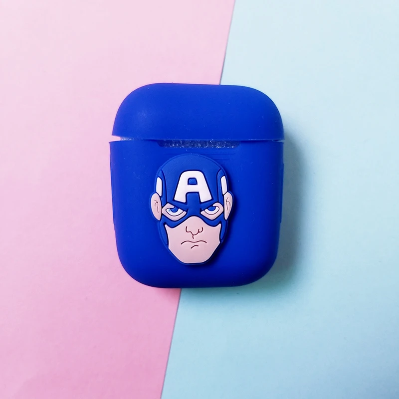 ТПУ силиконовый Bluetooth беспроводной чехол для наушников Защитный чехол для Airpods кожа аксессуары для Apple Airpods зарядная коробка - Цвет: 26