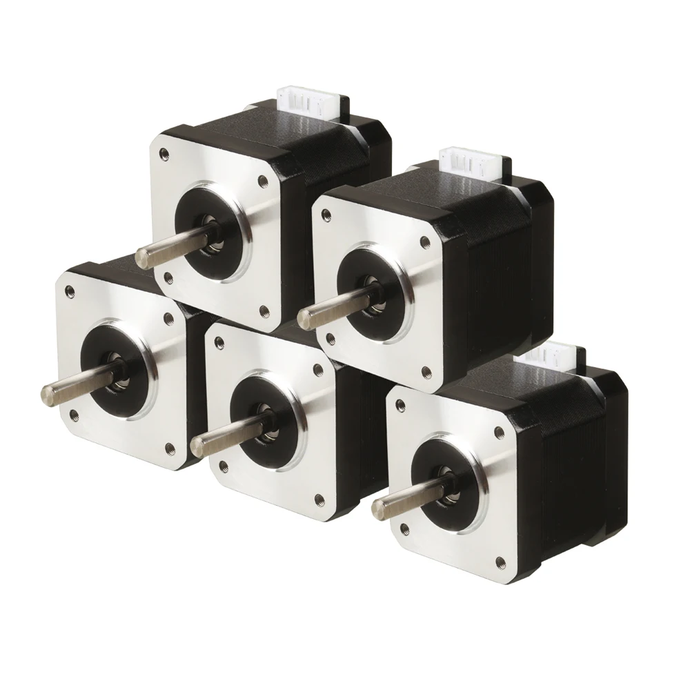 Фото Шаговый двигатель XCR3D Nema17 1,5-17a Nema 17 40 мм 42BYGH 4, свинцовый шаговый двигатель с линией 1 м 2 м XH DP для 3D-принтера, ЧПУ №4