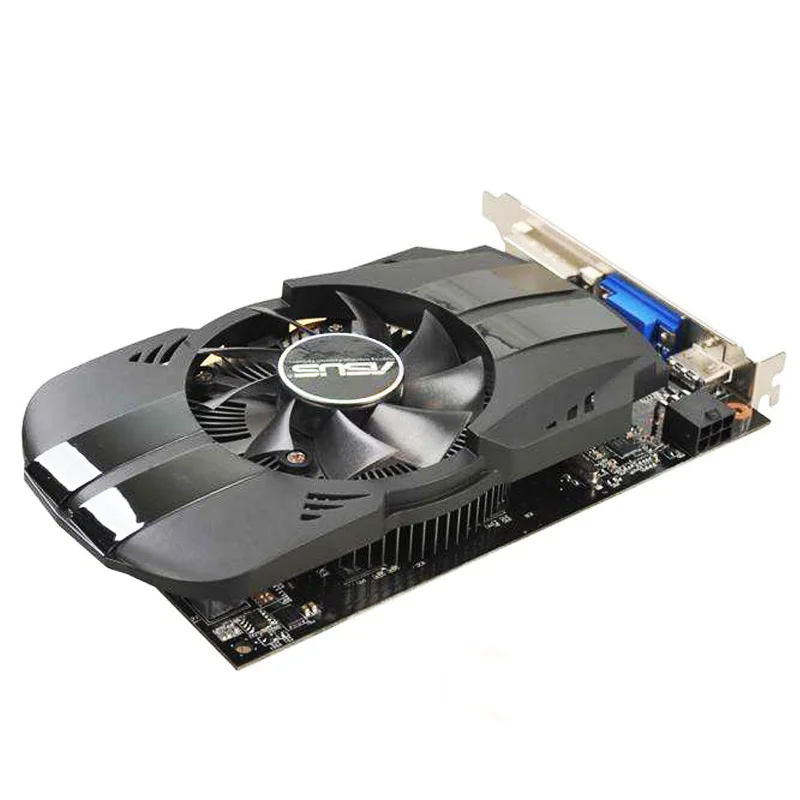 Оригинальная Видеокарта ASUS GTX 650 1 ГБ бит GDDR5 графические карты для nVIDIA Geforce GTX650 Dvi VGA