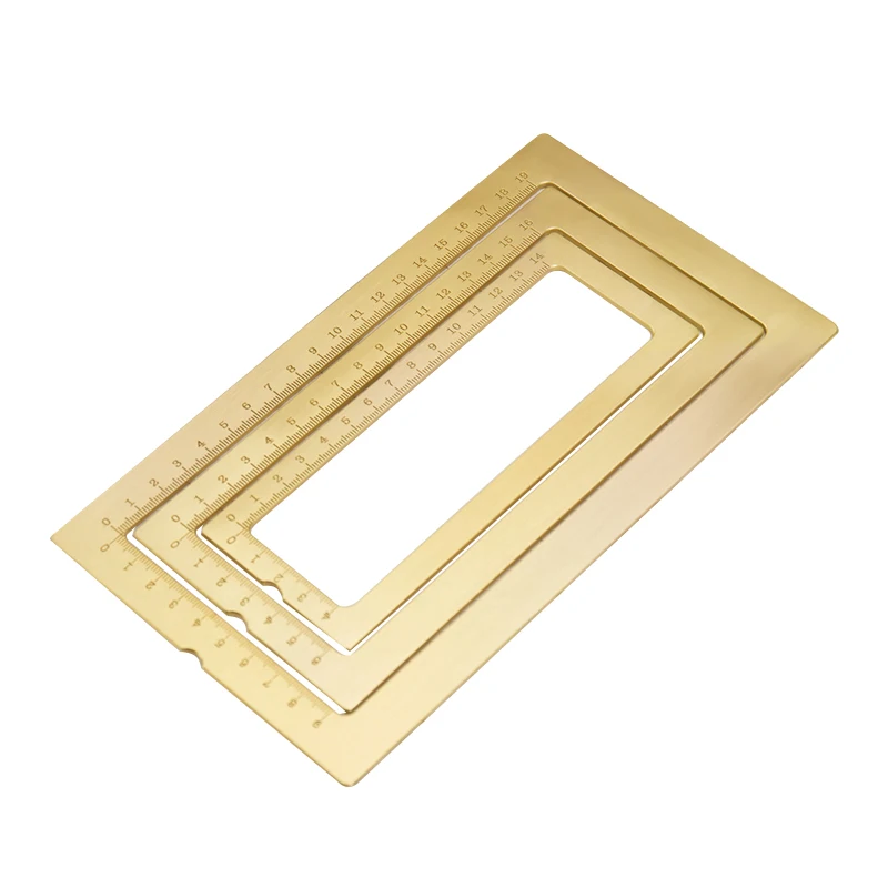 Латунное подарочное бумажное грузило Креативные грузила для бумаги с шкалой Квадратные кольцевые грузила для бумаги Грузила из гуаньской бумаги для каллиграфии.