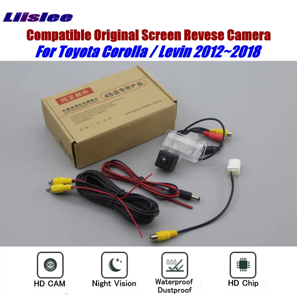 

Reverse Rear View Camera For Toyota Corolla Levin 2012-2018 Connect Original Monitor Screen Back Up Parking CAM