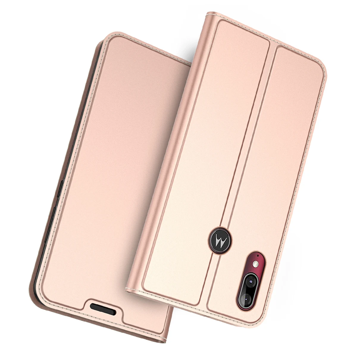 Для Motorola Moto E6 Plus, кожаный защитный чехол с отделением для карт, откидной Чехол-подставка для Motorola Moto E6 Play, противоударный чехол