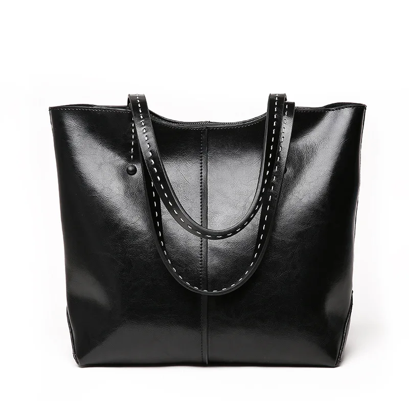 

Leather Women Bag Large Capacity Women's Shoulder Crossbody Bag Female Classic Simple Totes Shopping Bag Lady Casual HandBag Sac