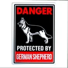 Остерегайтесь знака немецкой овчарки, большой Остерегайтесь фото собаки, металлический жестяной знак, металлический плакат, металлический плакат 20x30 см