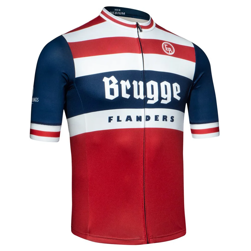 Фландрия новый красный/черный/синий/желтый Велоспорт Джерси Байк Горный