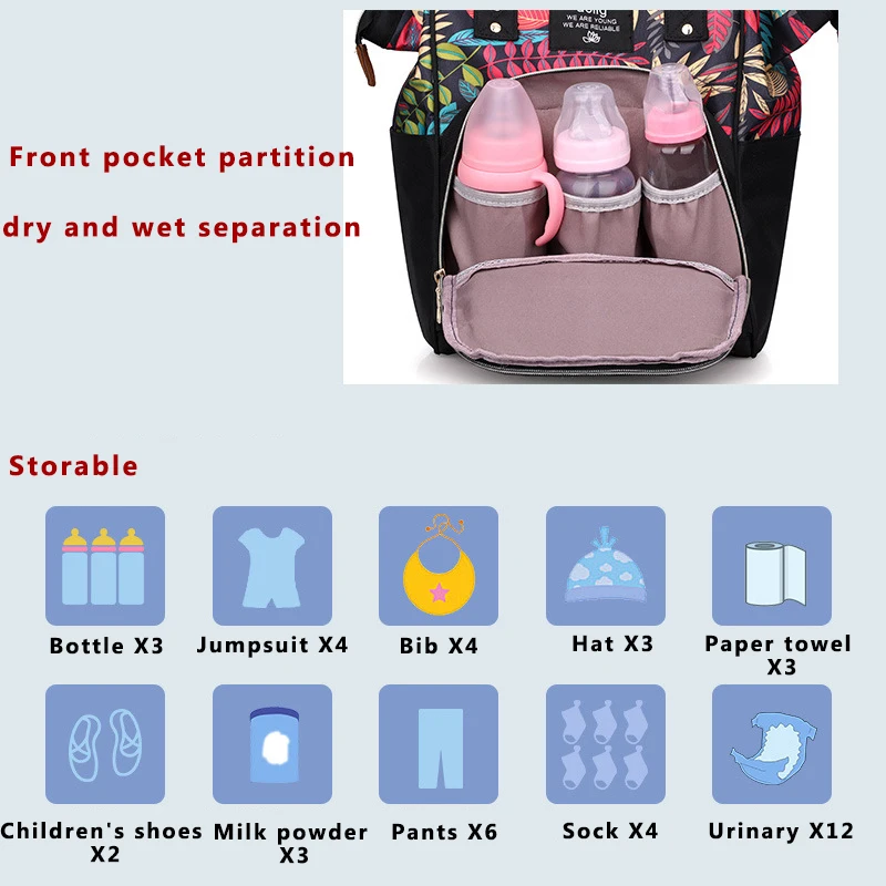 Сумка для подгузников мам вместительный дорожный рюкзак ухода за детьми | Мать и